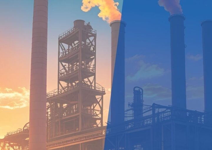 IFachkräfte im Maschinenbau steuern industrielle Fertigung – moderne Produktionshalle
